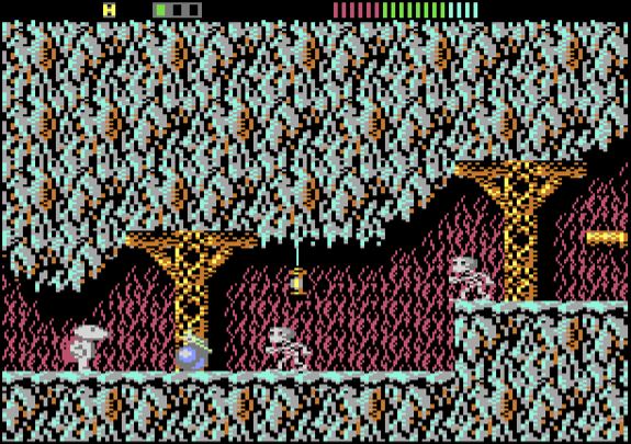 Impossamole - Commodore 64 game screenshot (1990) by Gremlin Graphics